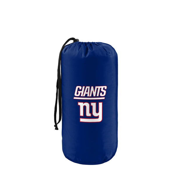 FOCO NFL New York Giants Exclusive Outdoor Wearable Big Logo Blanket, 50" x 60"