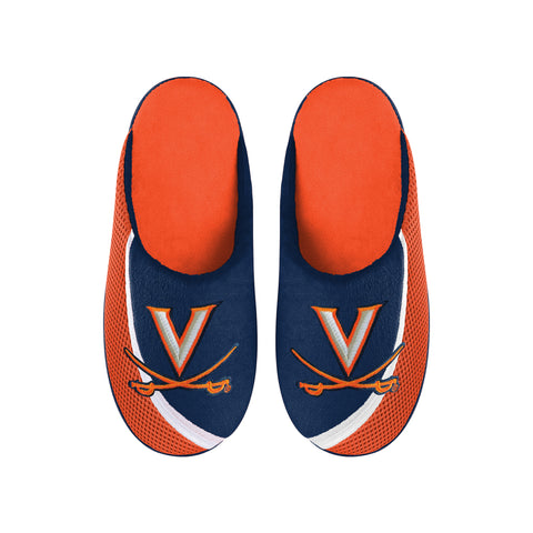 FOCO NCAA Men's Virginia Cavaliers 2022 Big Logo Color Edge Slippers