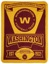 Northwest NFL Washington Football Fleece Throw Blanket