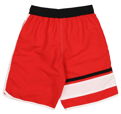 Outerstuff NHL Youth (8-20) Calgary Flames Swim Shorts, Red