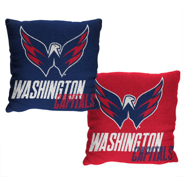 Northwest NHL Washington Capitals Reverb Double Sided Jacquard Accent Throw Pillow