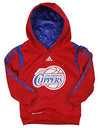 Adidas NBA Toddlers Los Angeles Clippers On Court Pullover Sweatshirt Hoodie, Red