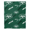 Northwest NFL New York Jets Slashed Pillow and Throw Blanket Set