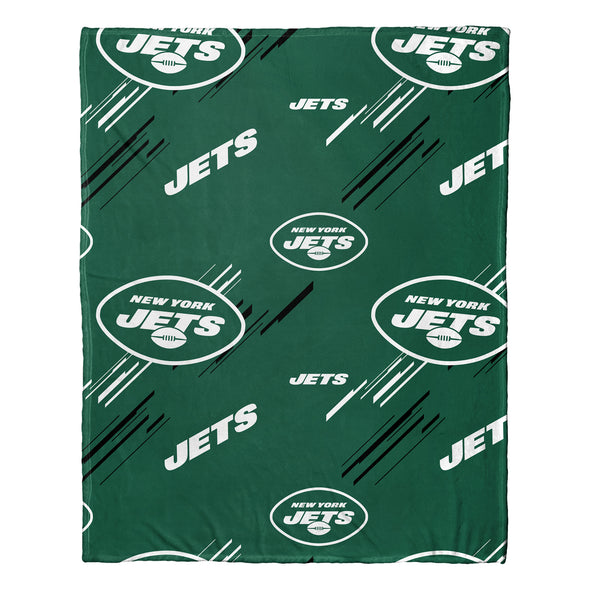 Northwest NFL New York Jets Slashed Pillow and Throw Blanket Set