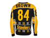 KLEW NFL Men's New England Patriots Antonio Brown #84 Ugly Sweater