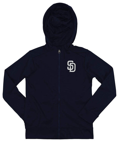 Outerstuff MLB Youth/Kids San Diego Padres Performance Full Zip Hoodie