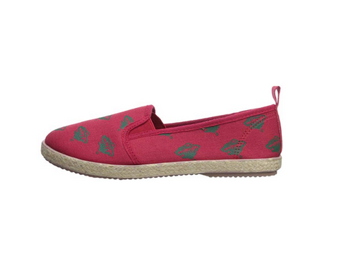 FOCO NHL Women's Minnesota Wild Espadrille Canvas Slip On Shoe