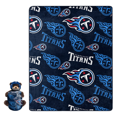 Northwest NFL Tennessee Titans Plush Bear Hugger W/ 40" X 50" Silk Touch Throw Blanket