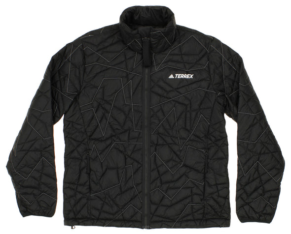 Adidas Men's Terrex Full Zip Lightweight Reflective Insulated Jacket, Black