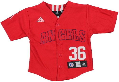 Adidas MLB Infants Los Angeles Angels Jered Weaver #36 Jersey, Red