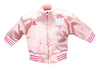 Adidas NCAA Infant Girls Boston University Varsity Satin Jacket - Pink