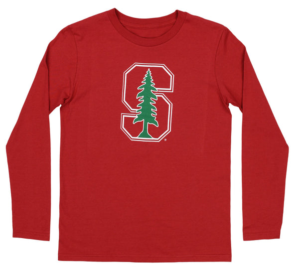 Outerstuff NCAA Youth (8-20) Stanford Cardinals Team Logo Long Sleeve Shirt