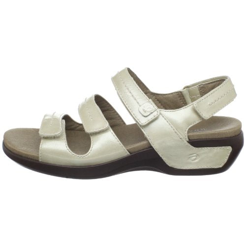 Aravon Women's Keri Wedge Adjustable Sandals - Beige
