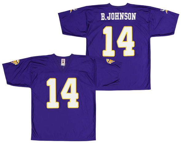 NFL Men's Minnesota Vikings Brad Johnson #14 Jersey, Purple