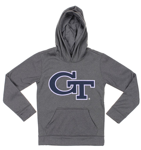 NCAA Boys' Youth (8-18) Georgia Tech Yellow Jackets Fleece Pullover Grey Hoodie