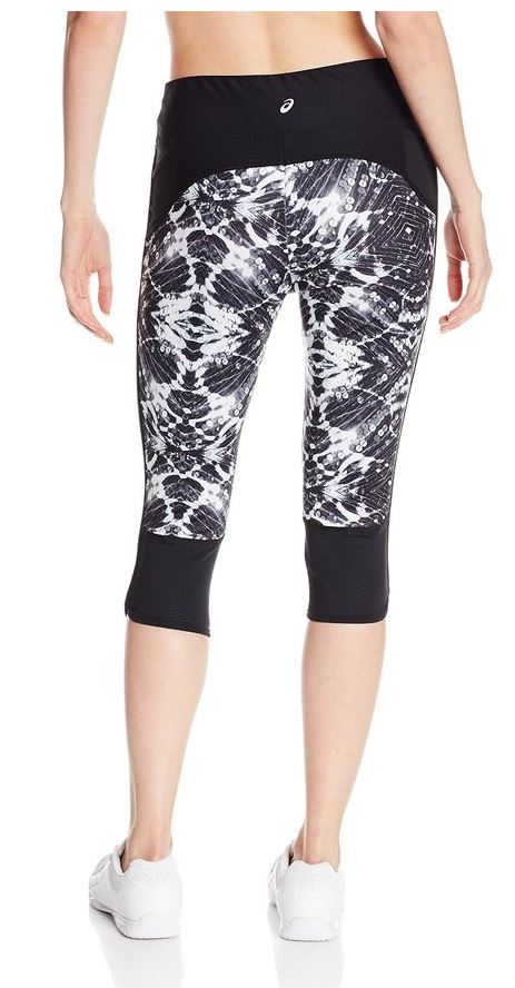 Asics Women's Crazy Capri Spandex Pants - Black / White