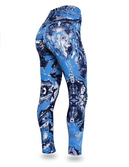 Zubaz NFL Women's Tennessee Titans Team Swirl Leggings