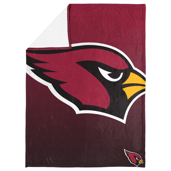 FOCO NFL Arizona Cardinals Gradient Micro Raschel Throw Blanket, 50 x 60