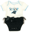 Outerstuff NFL Baby Girl Newborn Carolina Panthers Creeper 3-Piece Layette Set