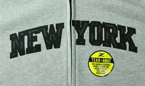 Zipway NBA Big & Tall Men's New York Knicks Full Zip Fleece Hoodie - Grey