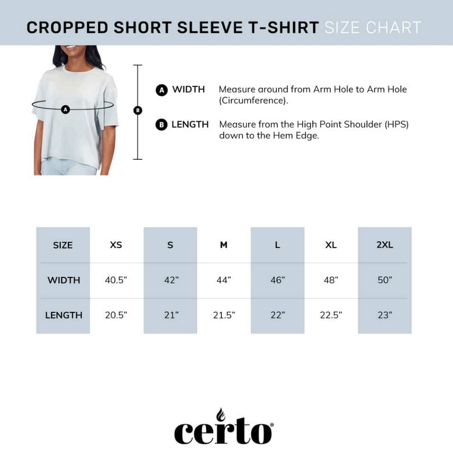 Certo NFL Women's Cropped Short Sleeve T-Shirt