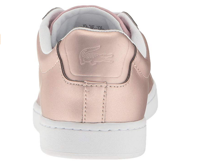 Lacoste Women's Carnaby Evo Fashion Sneaker, Pink Fanletic
