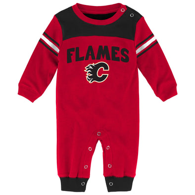 Outerstuff NHL Newborn (0M-9M) Calgary Flames Penalty Box Kid Coverall