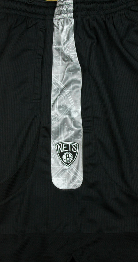 Zipway NBA Basketball Men's Brooklyn Nets Blue Print Shorts, Black / Grey