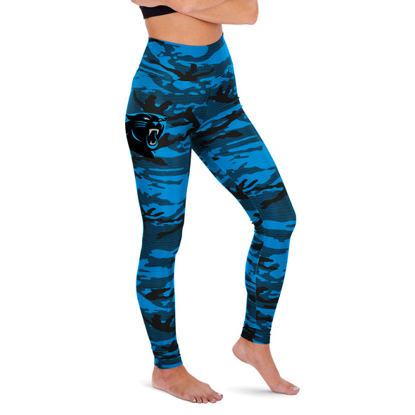 Zubaz Carolina Panthers NFL Women's Camo Lines Legging