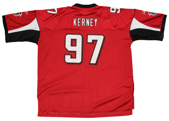 Reebok Atlanta Falcons Patrick Kerney #97 NFL Men's Replica Jersey, Red