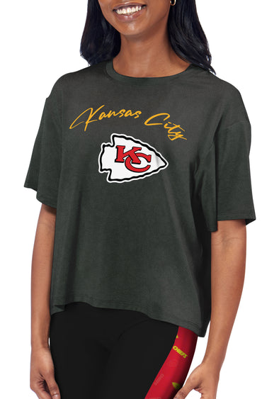 Certo By Northwest NFL Women's Kansas City Chiefs Turnout Cropped T-Shirt