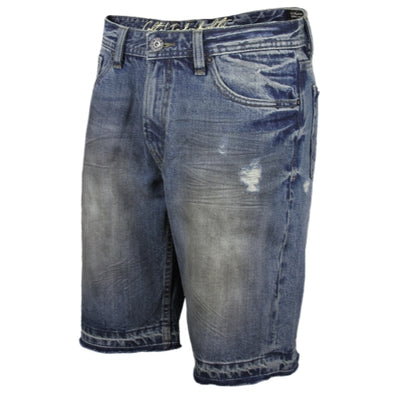 Cult of Individuality Men's Logan Blue Jean Shorts