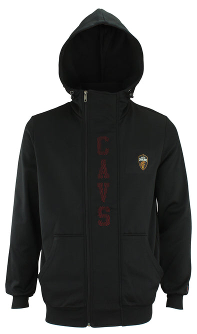 FISLL NBA Basketball Men's Cleveland Cavaliers Perforated Full Zip Hoodie