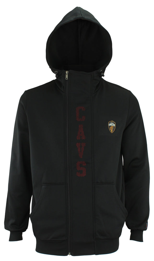 FISLL NBA Basketball Men's Cleveland Cavaliers Perforated Full Zip Hoodie