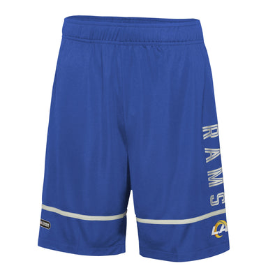 Outerstuff NFL Men's Los Angeles Rams Rusher Performance Shorts