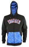 Zipway NBA Men's Oklahoma City Thunder Signature Basics Full Zip Fleece Hoodie, Black