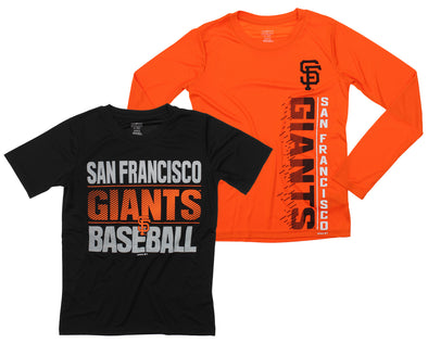 Outerstuff MLB Youth San Francisco Giants Fan Two Piece Performance T-Shirt Combo Set