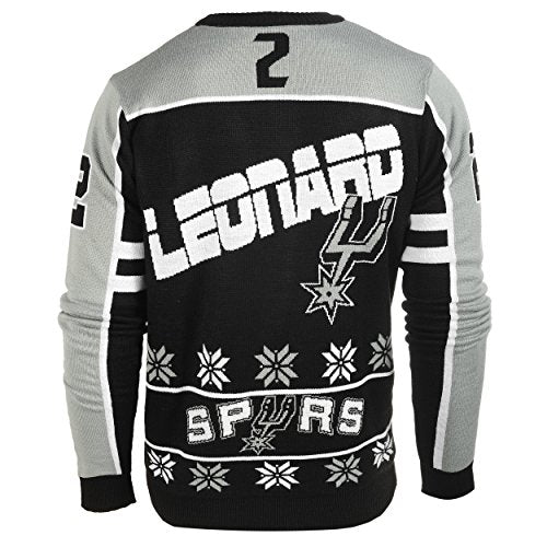 KLEW NBA Men's San Antonio Spurs Kawi Leonard #2 Ugly Sweater