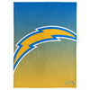 FOCO NFL Los Angeles Chargers Gradient Micro Raschel Throw Blanket, 50 x 60