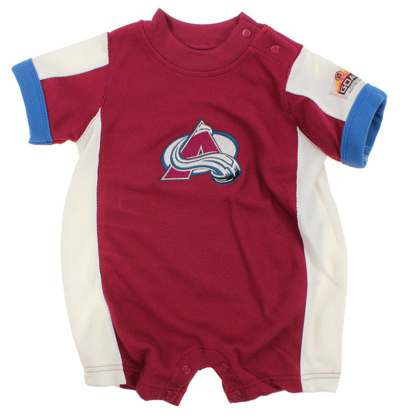NHL Infant Colorado Avalanche Embroidered Romper, Burgundy