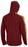 Zubaz NFL Men's Washington Commanders Team Color Block 1/4 Camo Lines Zip Hoodie