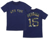 MLB Boys Youth Outerstuff Boston Red Sox Dustin Pedroia #15 USMC Woodland Camo Logo T-Shirt
