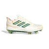 Adidas Men's Adizero Afterburner 8 Hispanic Heritage Cleats, Wonder White/Collegiate Green/Signal Green