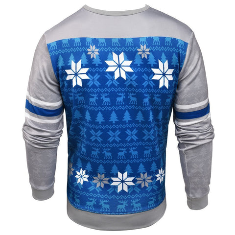 Forever Collectibles NFL Men's Detroit Lions Printed Ugly Sweater