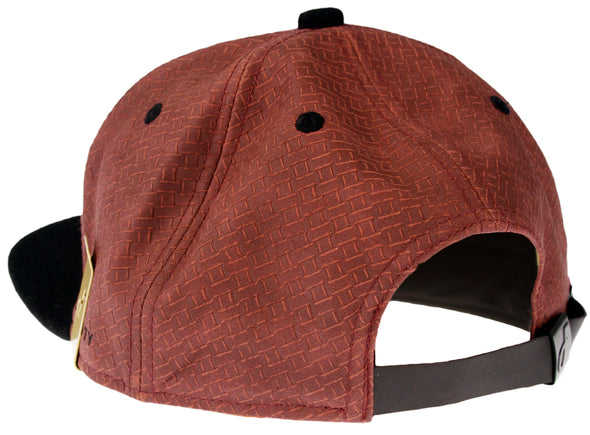 Flat Fitty Trenches Strap Back Cap Hat - Tan Or Brown
