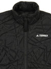 Adidas Men's Terrex Full Zip Lightweight Reflective Insulated Jacket, Black