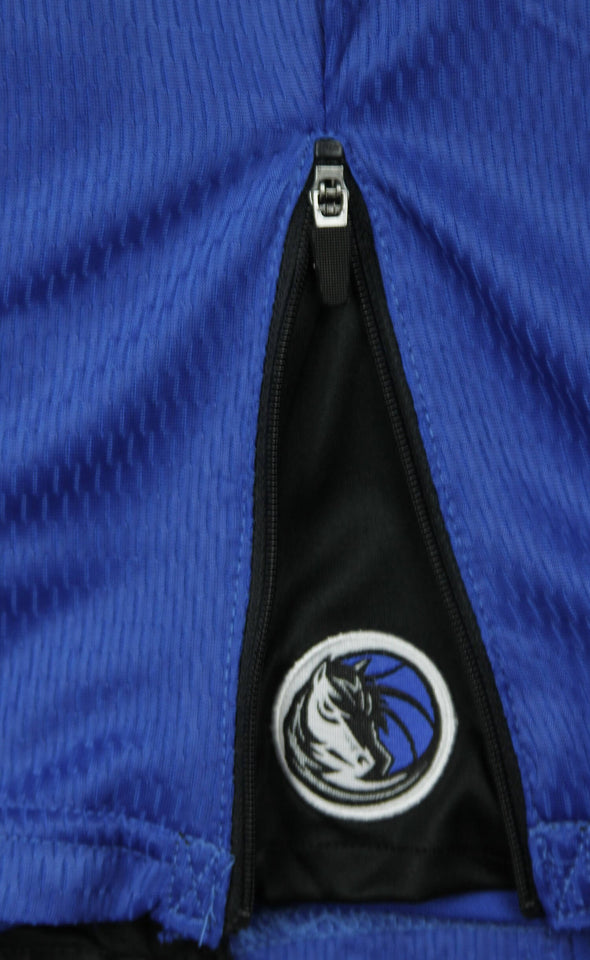 Zipway NBA Basketball Youth Dallas Mavericks Mesh Shorts, Blue