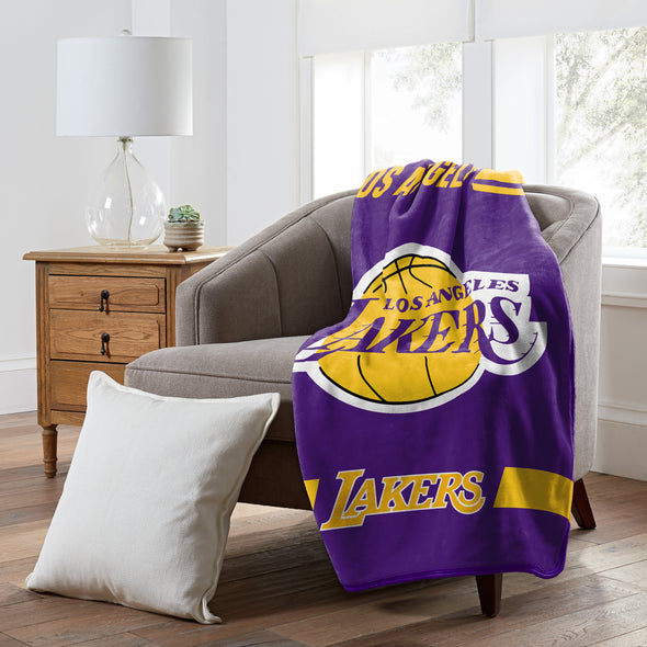 Northwest NBA Los Angeles Lakers Legion Raschel Throw, 50" x 60"