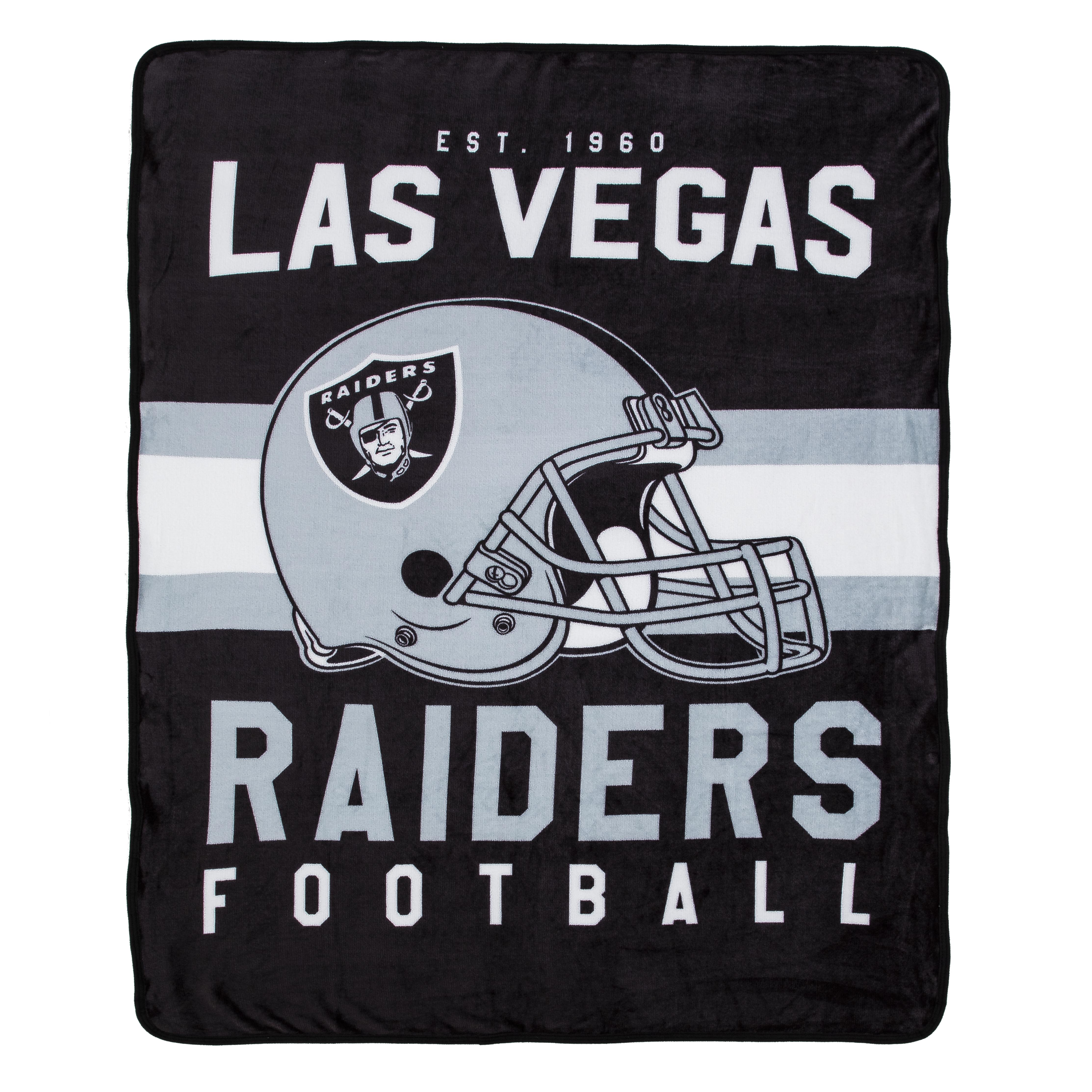 Oakland Raiders Blanket 50x60 Fleece Singular Design - Sport House Shop