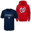 Outerstuff MLB Youth (8-20) Washington Nationals Performance Team Pullover Hoodie & Shirt Set